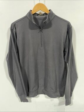 Paul Stuart Men's Gray Half-Zip Pullover Sweater